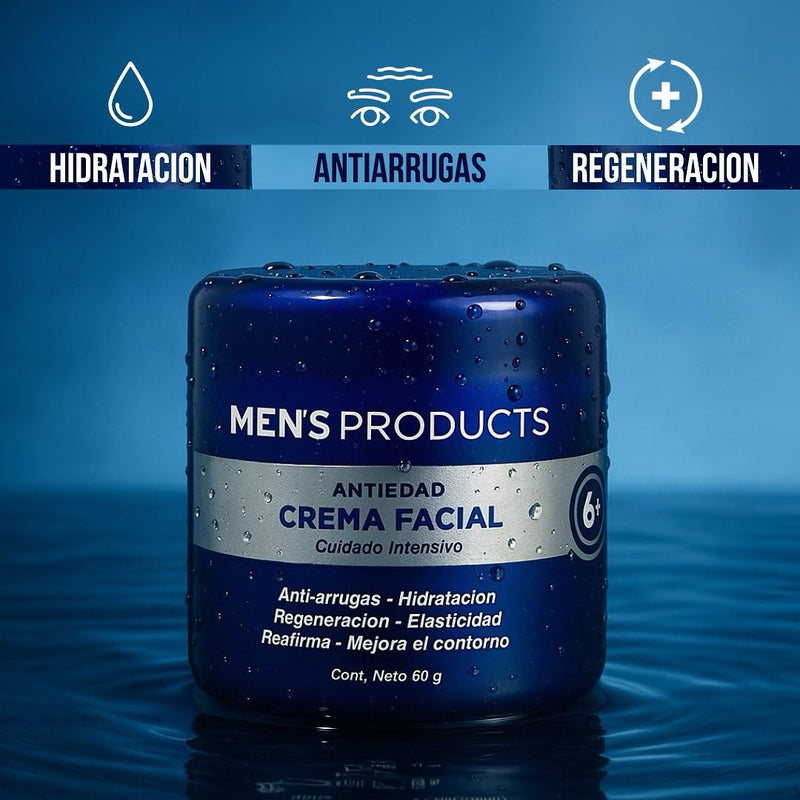 CREMA FACIAL MEN'S-¡Renueva tu piel en 1 semana!